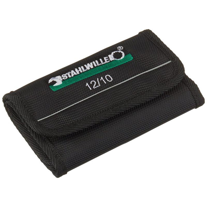 Stahlwille 96400653 12/10 Small Double Open Ended Spanner Electric Set w/ Wallet, 10 Pieces