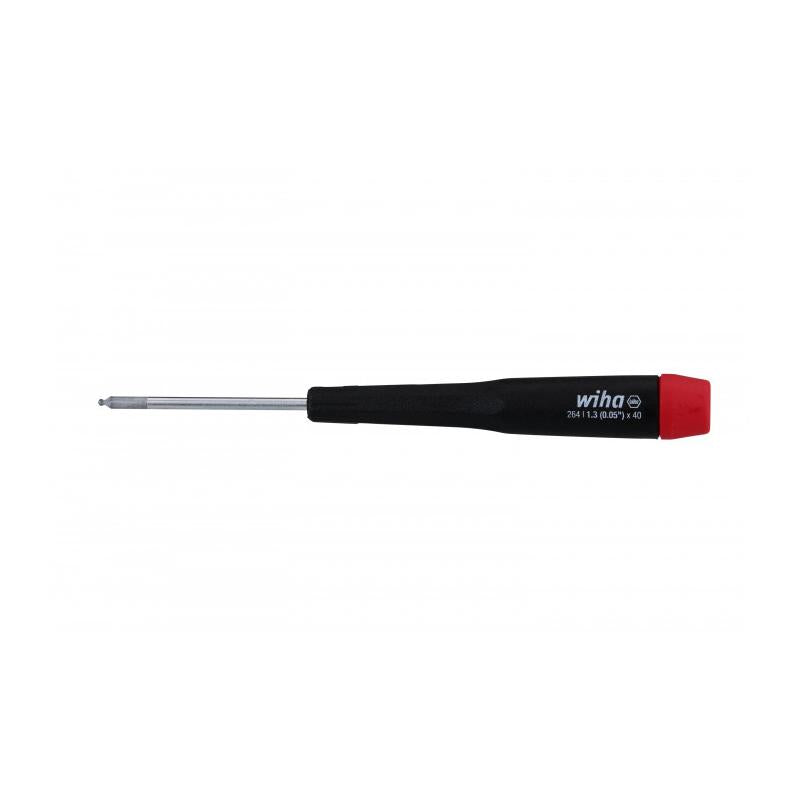 Wiha Tools 96413 Precision Ball End Hex Screwdriver 1.35mm (.050") x 40mm