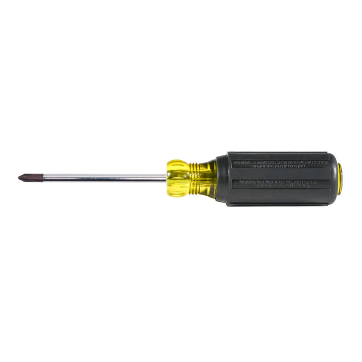 Klein Tools 603-3 #1 Phillips Head Screwdriver with 3-Inch Round Shank and Cushion Grip Handle