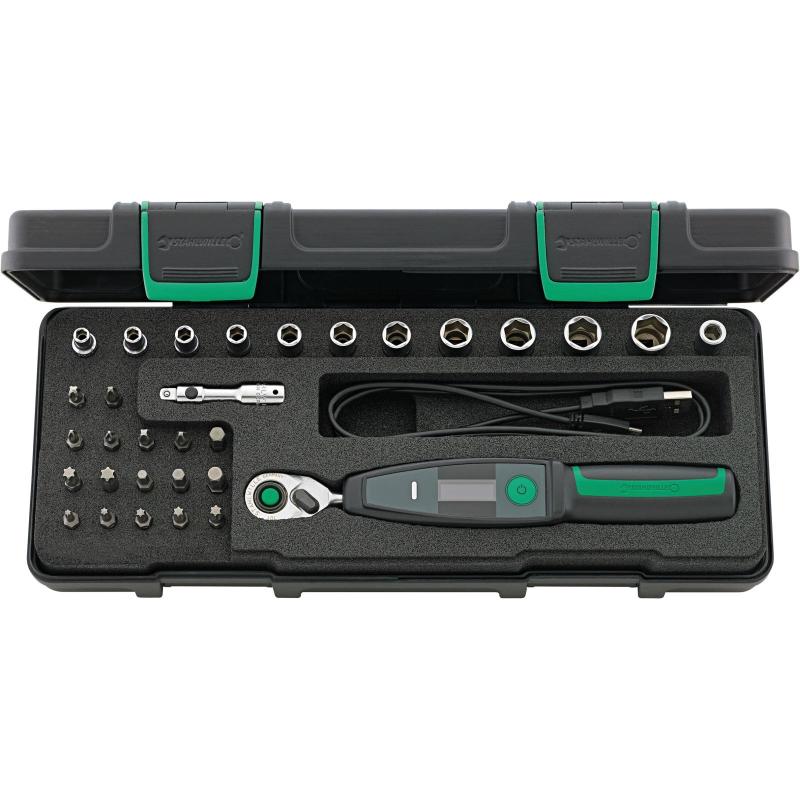 Stahlwille 96090005 1/4″ tool kit with torque wrench 701, 33 pcs