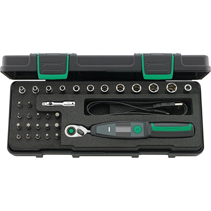 Stahlwille 96090005 1/4″ tool kit with torque wrench 701, 33 pcs