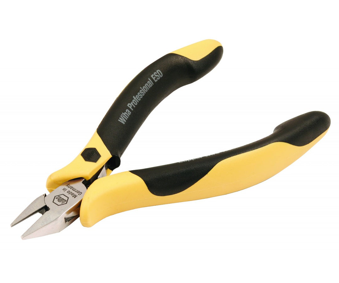 Wiha Tools 32710 Wide Tapered Head Full Flush ESD Precision Cutters