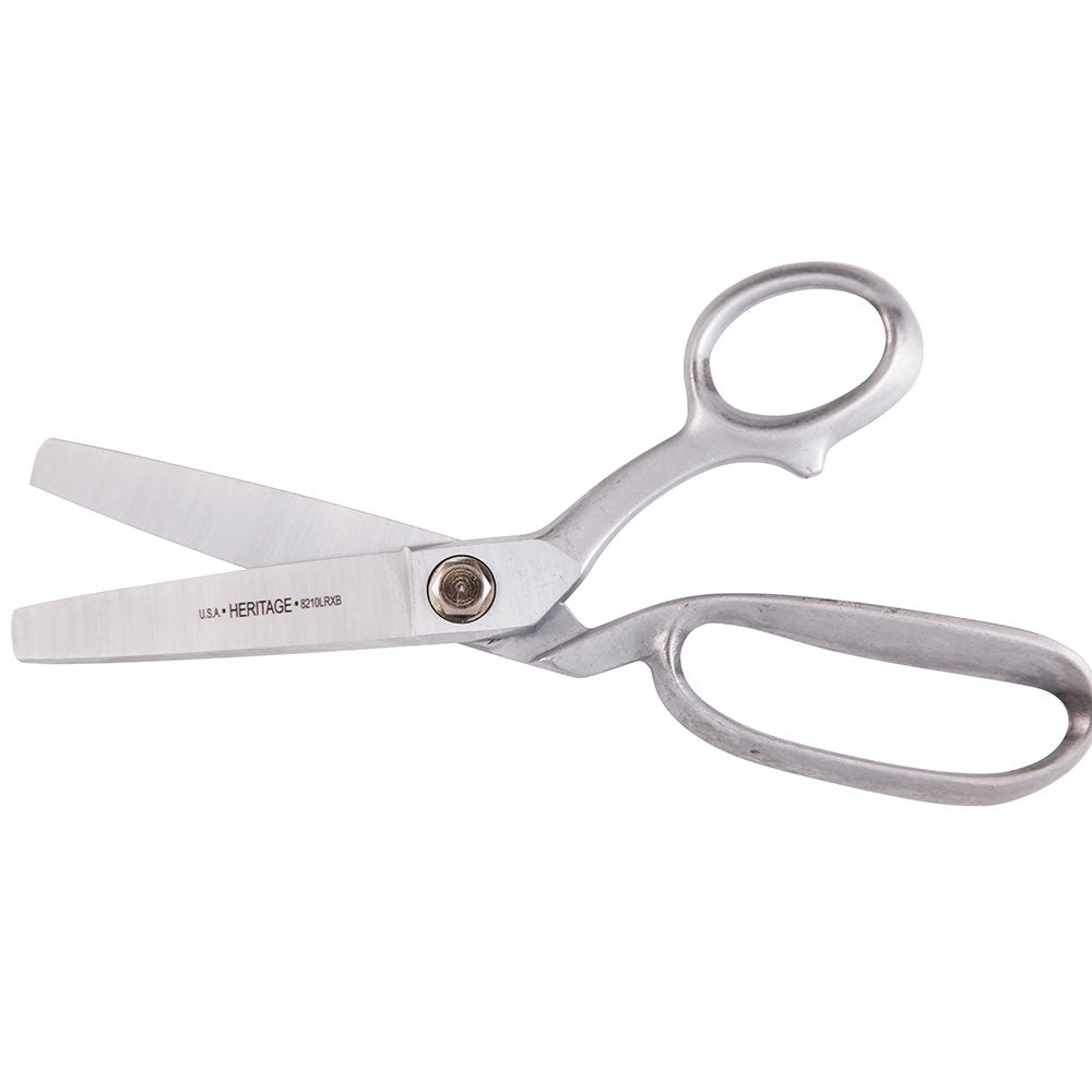 Heritage Cutlery 8210LRXB 10'' Bent Trimmer w/ Large Ring / Xtra Blunt Tips / Industrial Coating