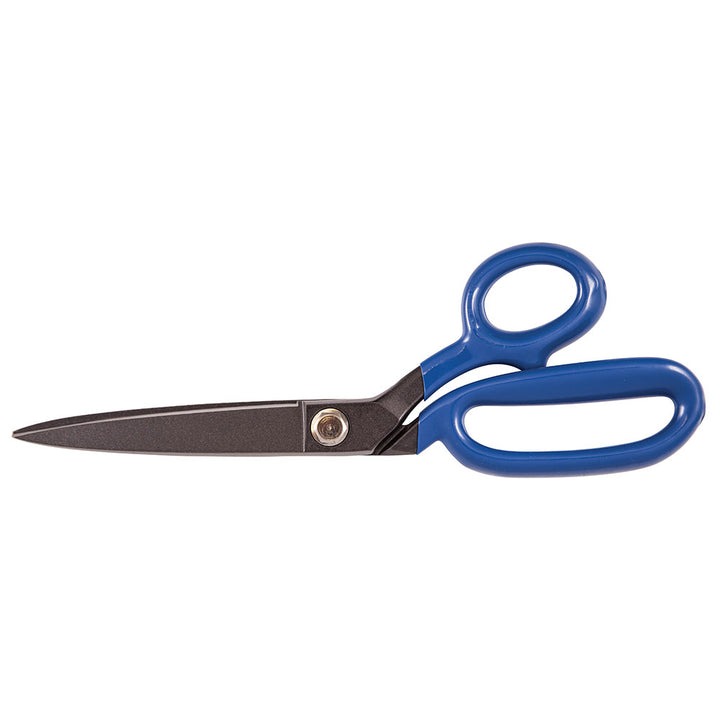 Heritage Cutlery 210LR1 10'' Bent Trimmer w/ Large Ring / Blue Coating / Non Stick Surface