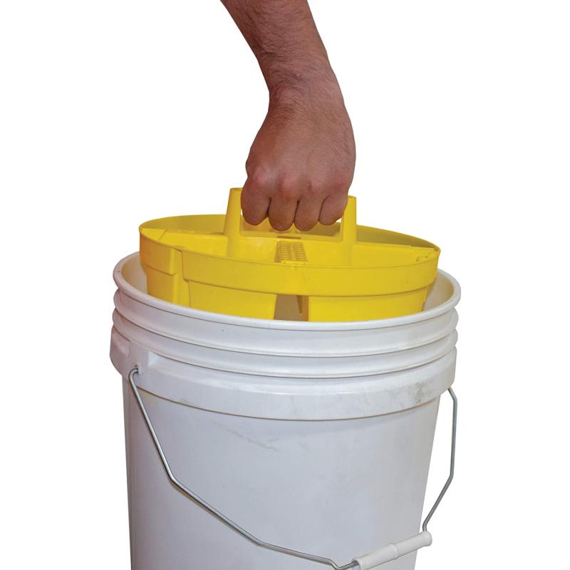 Bucket Boss 15051 Bucket Stacker Small Parts Organizer,Yellow