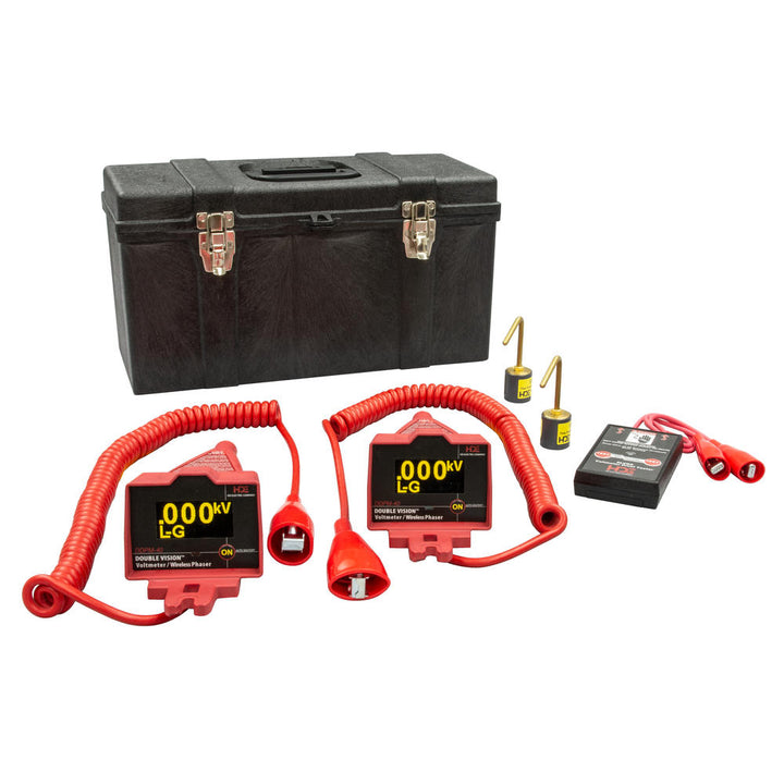 Greenlee DDPM-40/K01 Double Vision® Dual Display Wireless Phasing Meter 5V-43kV, OH Kit 1