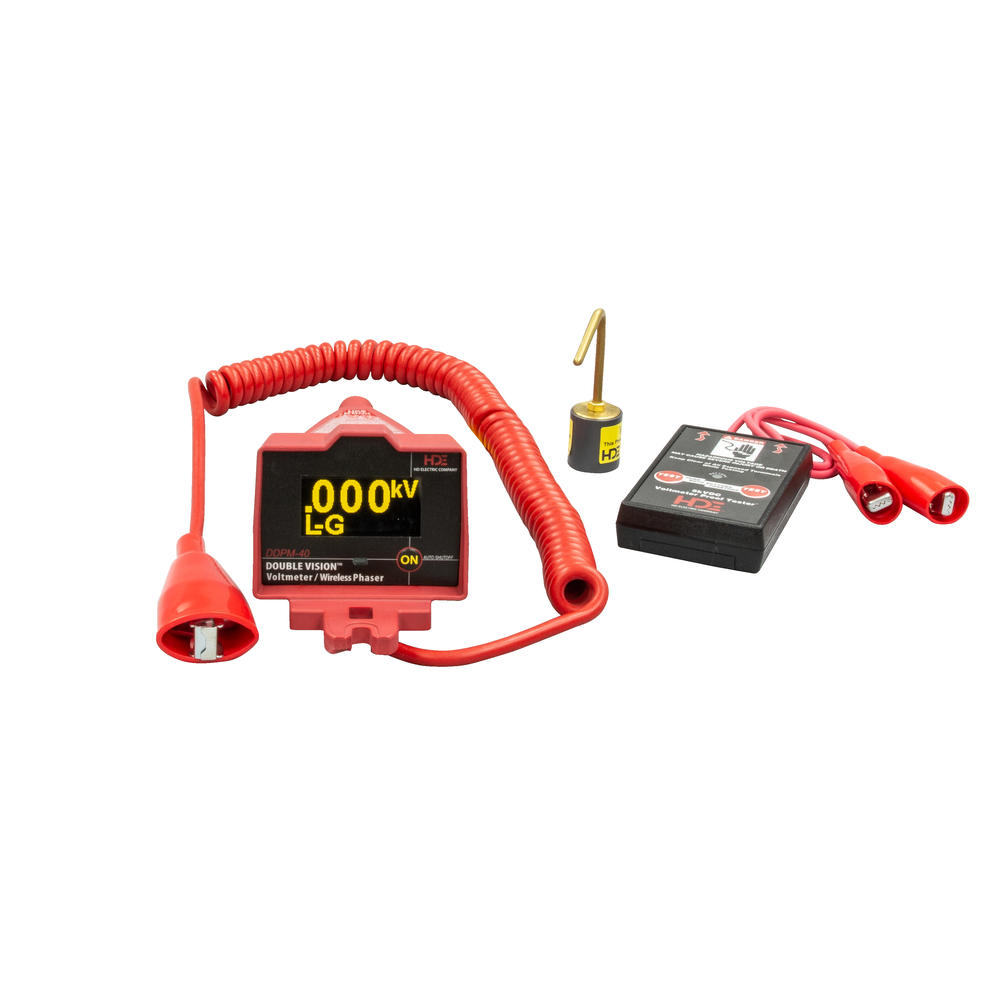 Greenlee DDPM-40S/K01 Double Vision® Dual Display Wireless Phasing Meter 5V-43kV, OH Single Kit 1
