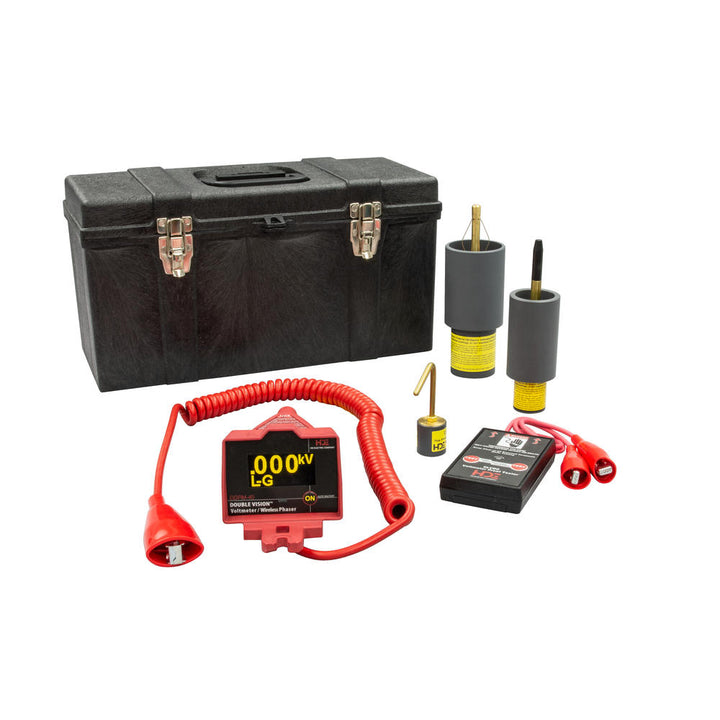 Greenlee DDPM-40S/K03 Double Vision® Dual Display Wireless Phasing Meter 5V-43kV, OH/UG Single Kit 2