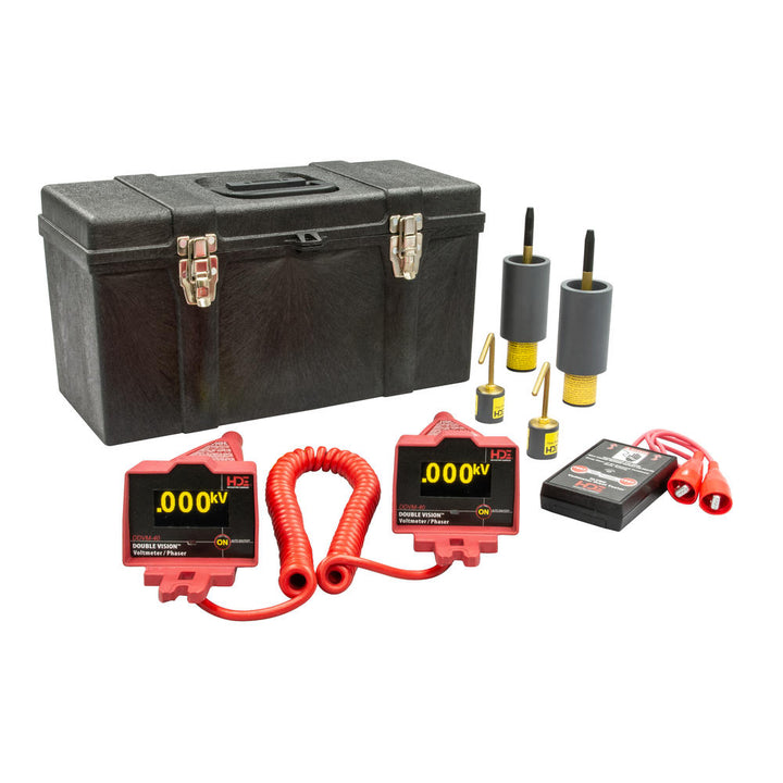 Greenlee DDVM-40/K02 Double Vision® Dual Display Voltmeter/Phasing Set 5V-40kV, OH/UG Kit 1