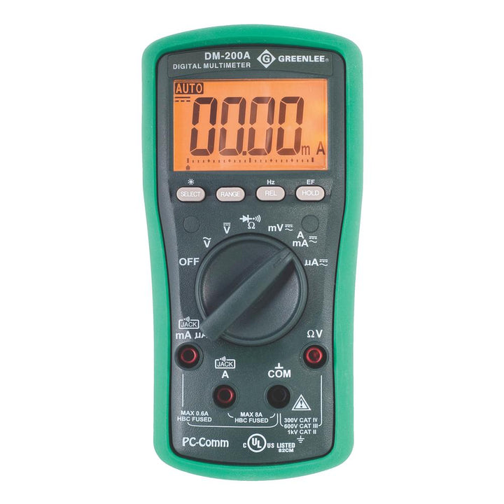 Greenlee DM-200A-C Digital Multimeter with Calibration