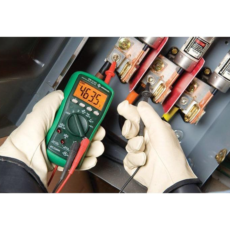 Greenlee DM-210A Digital Multimeter, Cap, Temp