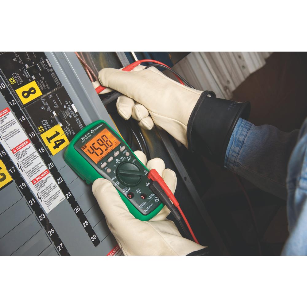Greenlee DM-510A Digital Multimeter, TRMS, AC/DC, CAP, TEMP