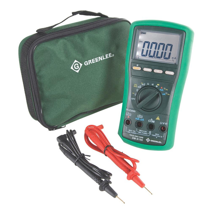 Greenlee DM-810A Digital Multimeter, TRMS, AC/DC, CAP
