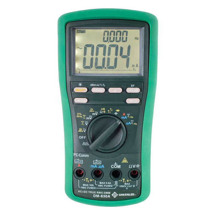 Greenlee DM-830A-C with Calibration, TRMS, AC+DC, DUALTEMP