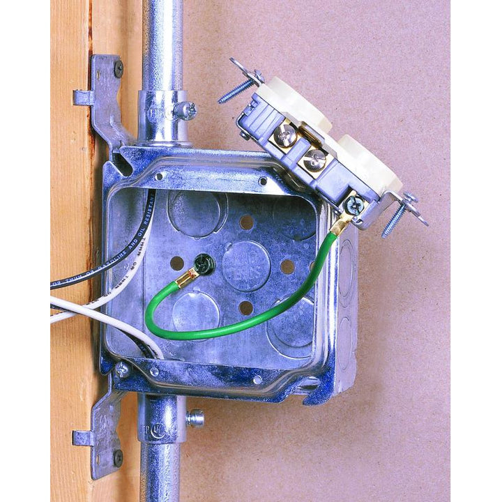 Ideal 30-3496 Sol Wire Grnd Tail-Loop/Grd Scrw/Stripd, 1,000/Box