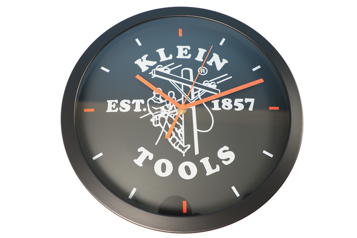 Klein Tools Logo Wall Mount Clock (Orange/Black)