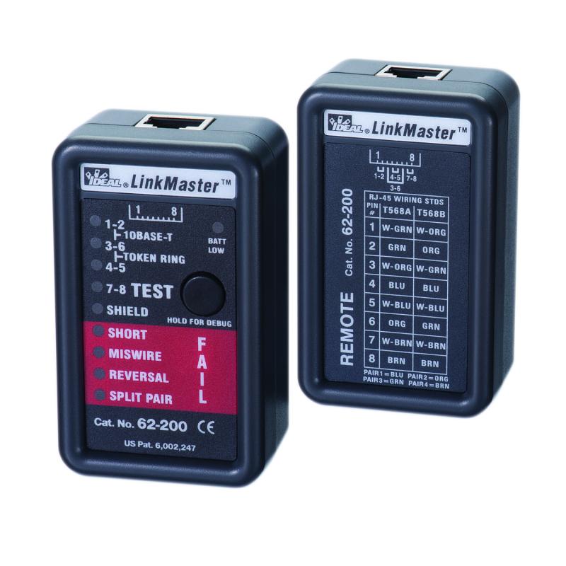 Wiremapper Ideal 62-200 LinkMaster RJ-45 CAT5e/6 Wiremapper – Haus of Tools