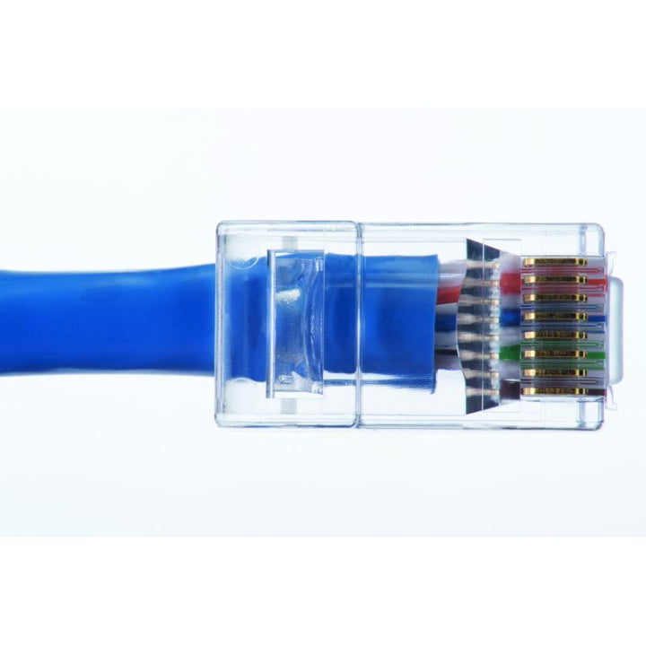 Ideal 85-376 CAT6 Feed-Thru Modular Plugs, 50/Card