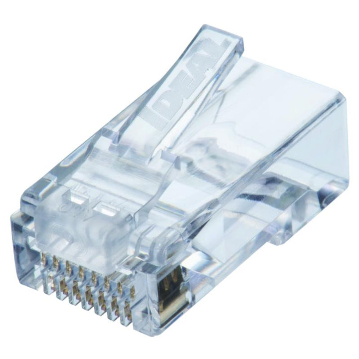 Ideal 85-375 CAT6 Feed-Thru Modular Plugs, 25/Card