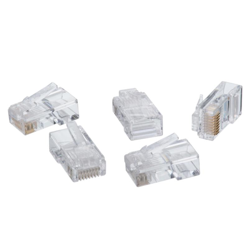 Ideal 85-345 RJ-11(RJ-12) 6P6C Modular Plugs, 25/Card
