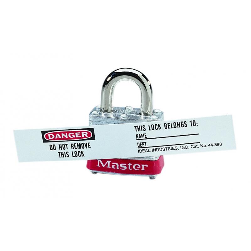 IDEAL 44-898 Vinyl Lock Labels & Overlaminates, 8/Pkg. – Haus of Tools