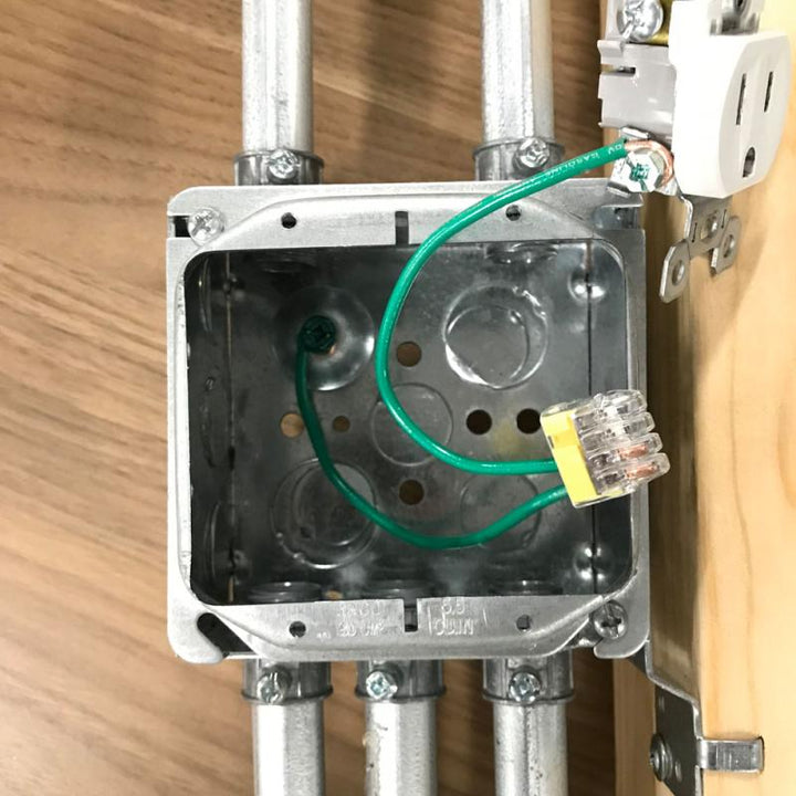 Ideal 30-3414 12Ga 8 Inch Solid Ground+4P Push-In 250/Box