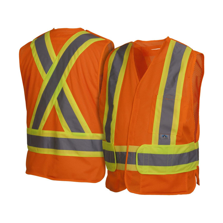 Pyramex RCA27SE Type R - Class 2 Non FR Self Extinguishing Hi Vis Safety Vest