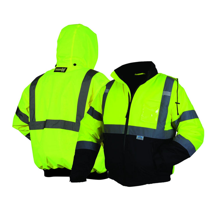 Pyramex RJ3210 Type R - Class 3 Hi-Vis Lime Jacket