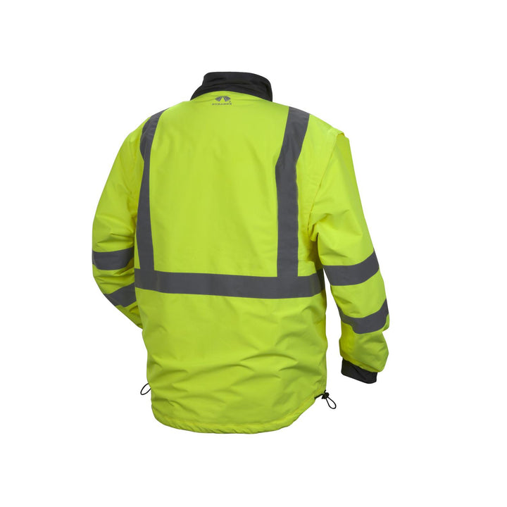 Pyramex RJR3410 Type R - Class 3 Hi-Vis Lime Jacket