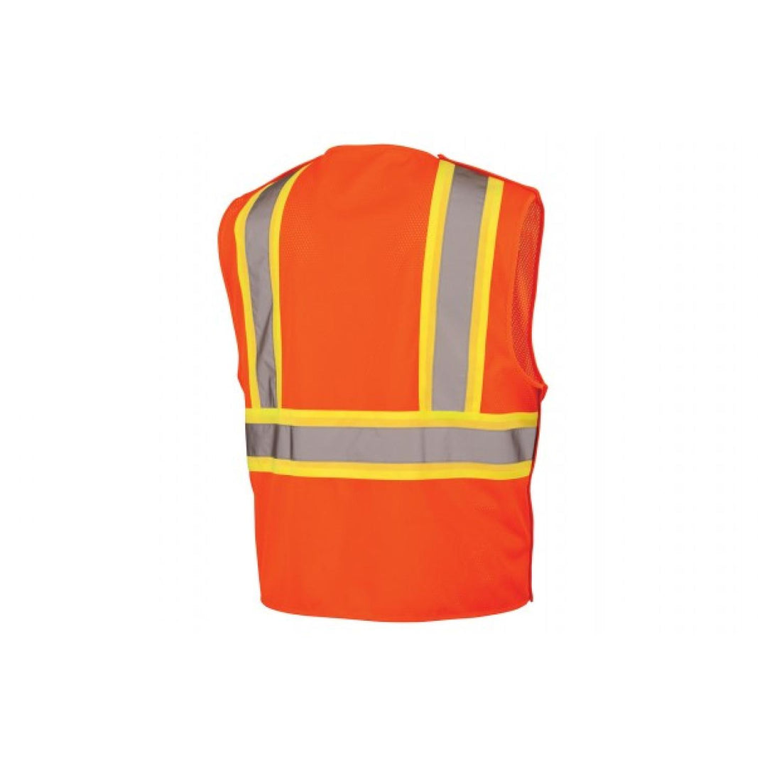 Pyramex RVHL27 Series Type R - Class 2 Hi-Vis Orange Safety Vest