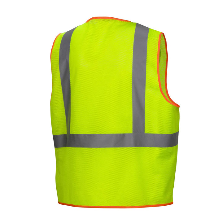 Pyramex RVHL4010 Type R - Class 2 Hi-Vis Lime Safety Vest