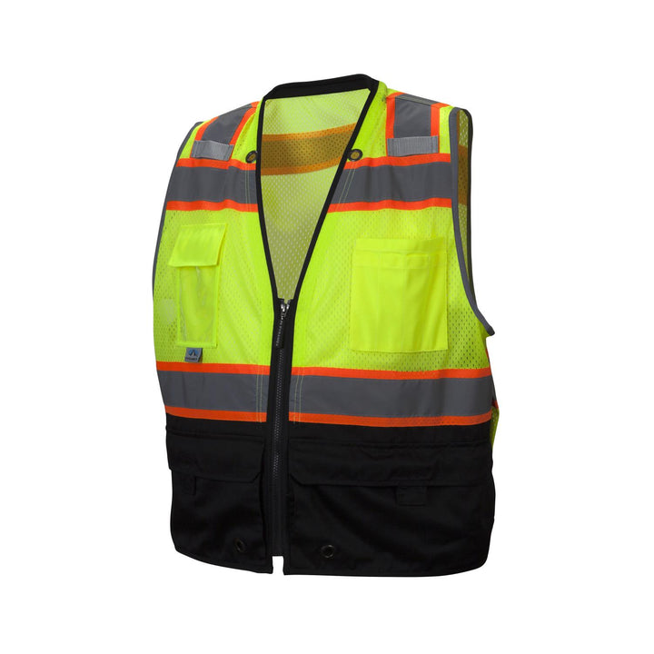 Pyramex RVZ44 Type R - Class 2 Hi-Vis Safety Vest with Black Bottom