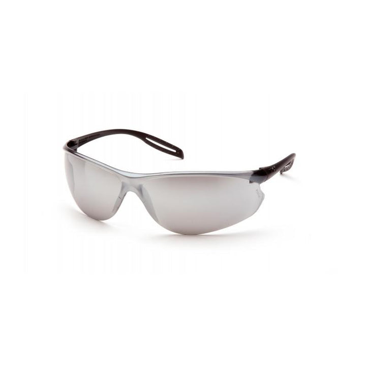 Pyramex S9770S Neshoba Silver Mirror Lens with Black Temples
