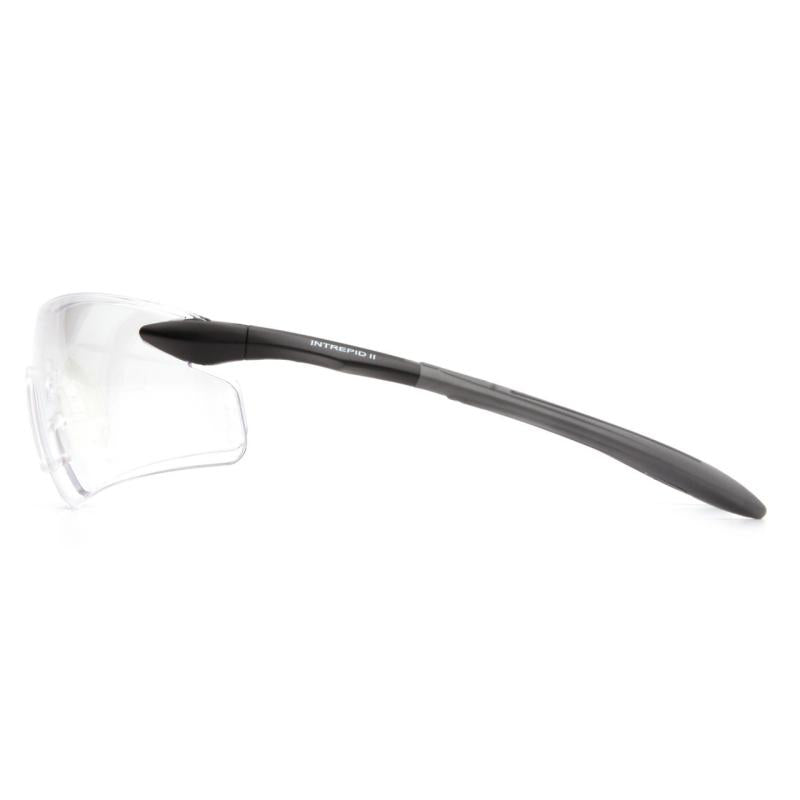 Pyramex SB8810S Intrepid Clear Lens with Black/Gray Temples