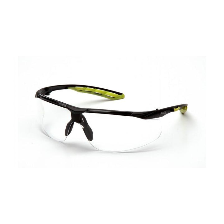 Pyramex SBL10510D Clear Lens with Black and Lime Frame