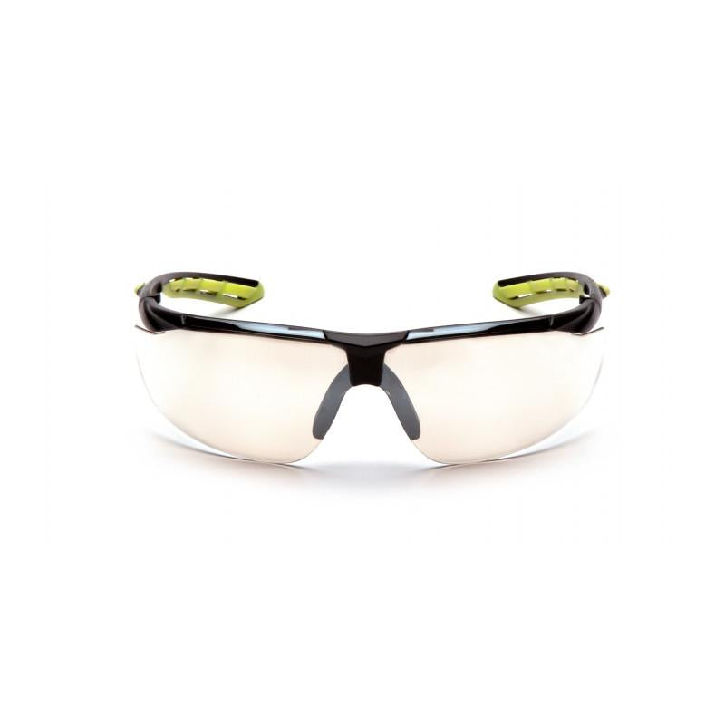 Pyramex SBL10510D Clear Lens with Black and Lime Frame