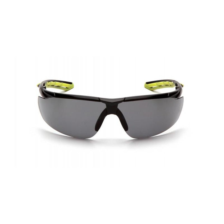 Pyramex SBL10520D Pyramex Safety - Black-lime frame / clear H2MAX anti-fog lens