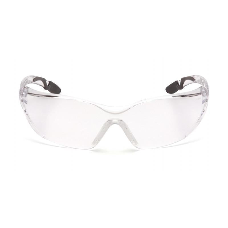 Pyramex SG6510ST Achieva Clear H2X Anti-Fog Lens with Gray Temple Tips