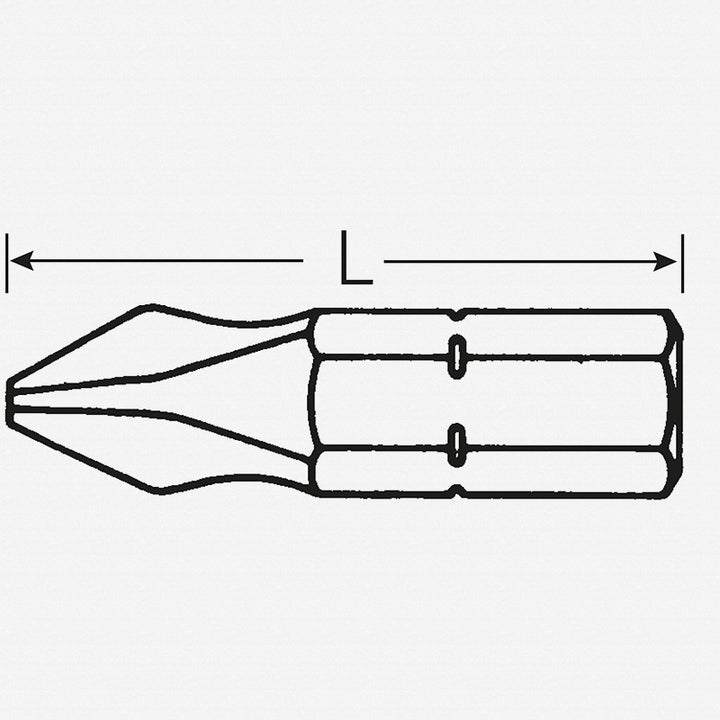 Stahlwille 08030003 1233 PH3 x 32mm Phillips Insert Bit - 5/16" Hex