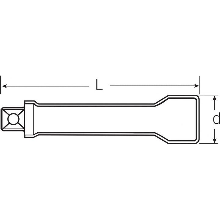 Stahlwille 12420003 12167 VDE Extension Size 10 mm, 3/8" Drive
