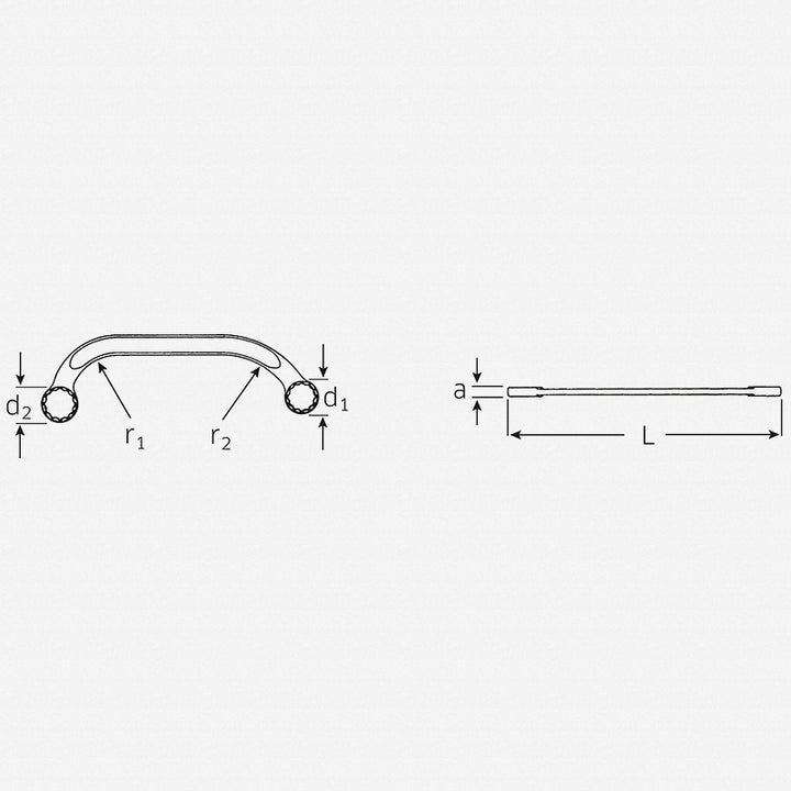 Stahlwille 41091012 27 Double ended ring Spanner, 10 x 12 mm