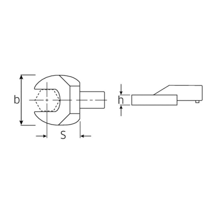 Stahlwille 58211046 731/100 Open ended insert tool 46 mm