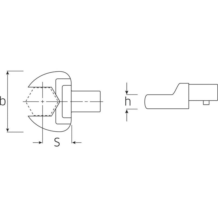 Stahlwille 58214019 731/40 Open ended insert 19 mm