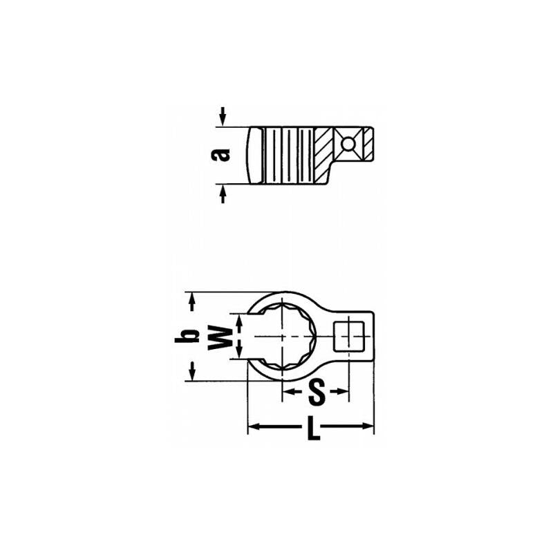Stahlwille 02190016 3/8 DRIVE CROW RING