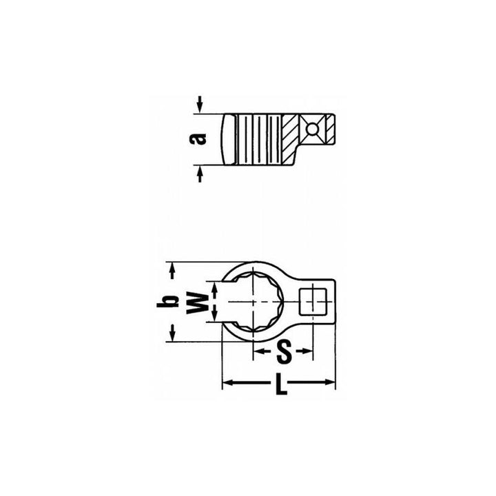 Stahlwille 02190016 3/8 DRIVE CROW RING