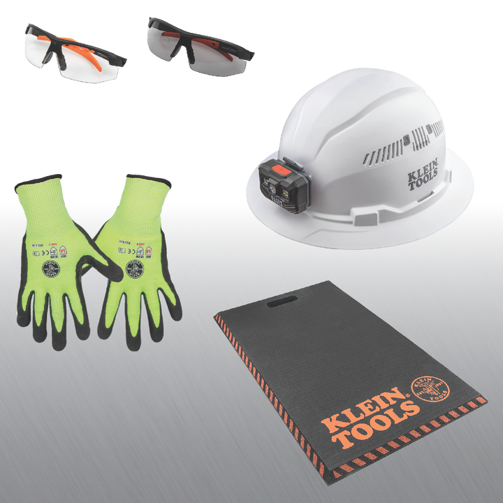 Klein Tools HVAC-Mechanical Safety Bundle with Kneeling Pad