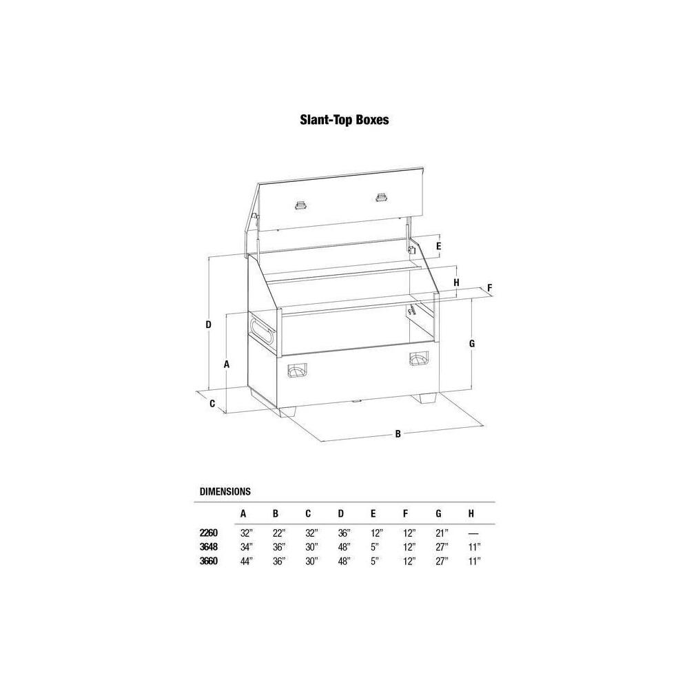 Greenlee 3648 Slant Top Box