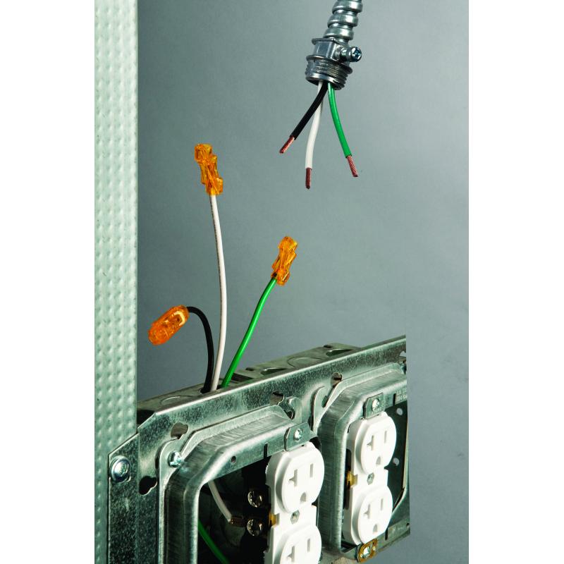 Ideal 30-1042J Splice Line In-Line Wire Conn, 42 Orange, 300/Jar