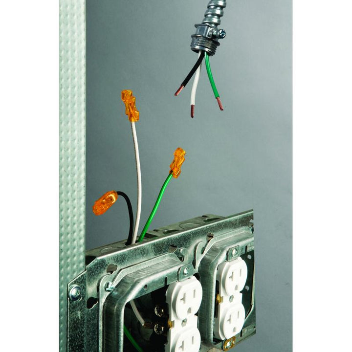 Ideal 30-1042J Splice Line In-Line Wire Conn, 42 Orange, 300/Jar