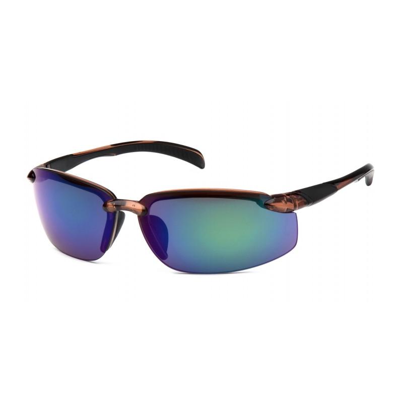 Pyramex VGSBR1156DB Waverton Multi-Color Mirror Lens with Brown Frame